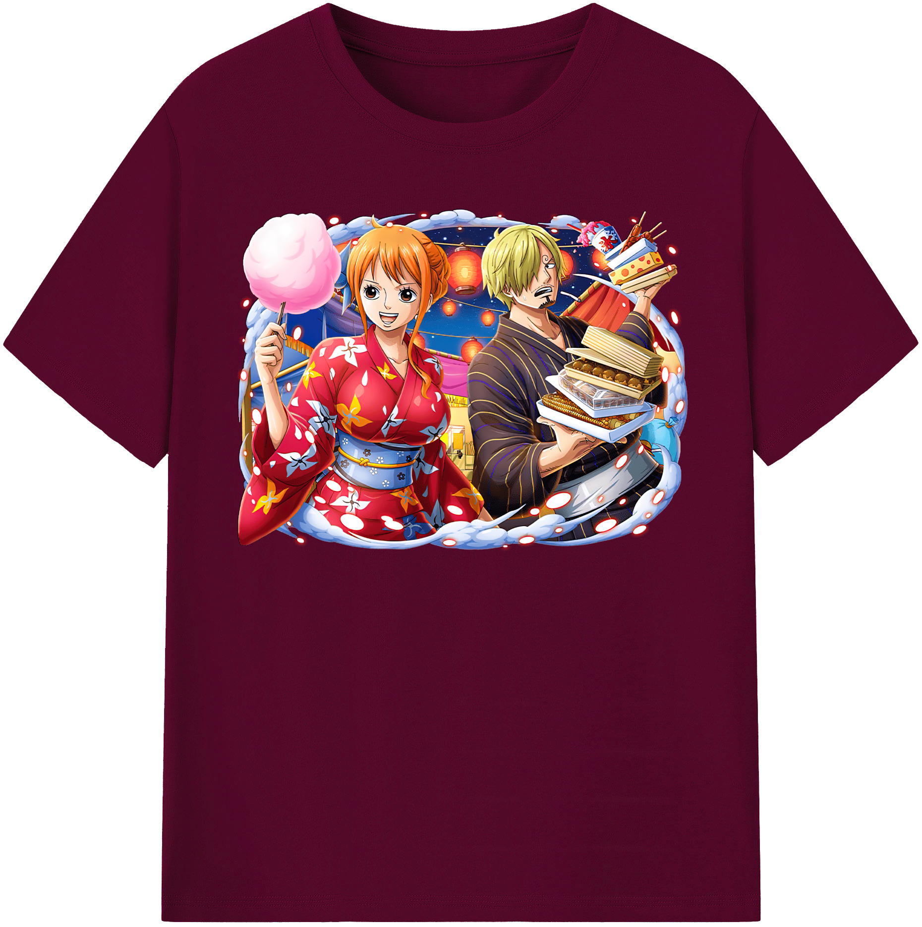 （画像用） ワンピース サンジ ONE PIECE Sanji レディースカジュアルプリントTシャツ（綿100％）